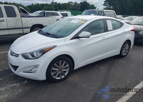 2014 Hyundai Elantra Se from USA, damaged, VIN 5NPDH4AE9EH495675
